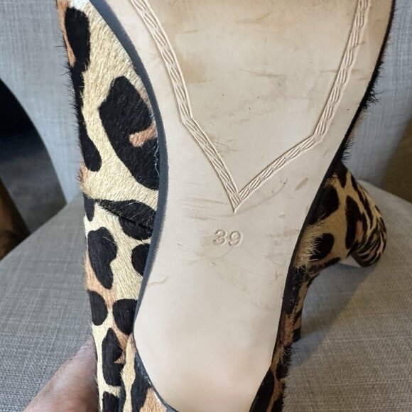 Dune London Bellini Heels Womens 39 Cheetah Leopard Print Sexy Blue Colorblock‎ - Picture 9 of 9
